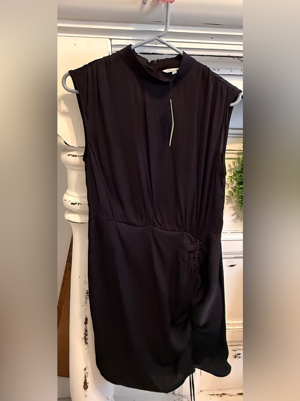 Naked Zebra Black Sleeveless Mini Dress